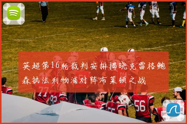 英超第16轮裁判安排揭晓克雷格鲍森执法利物浦对阵布莱顿之战